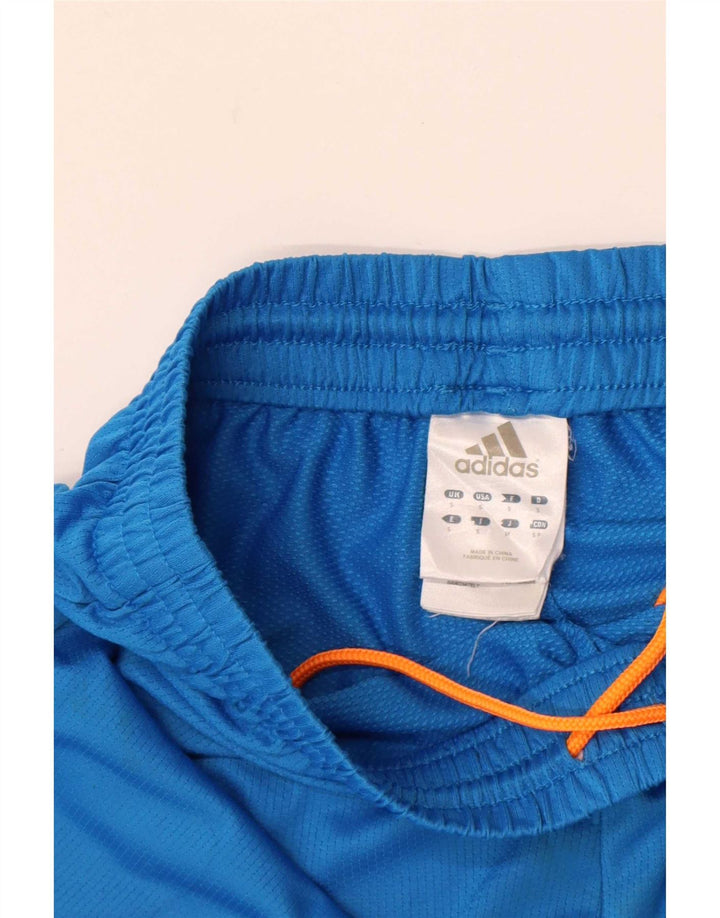 Męskie spodenki sportowe Adidas z grafiką, małe, niebieskie, poliestrowe