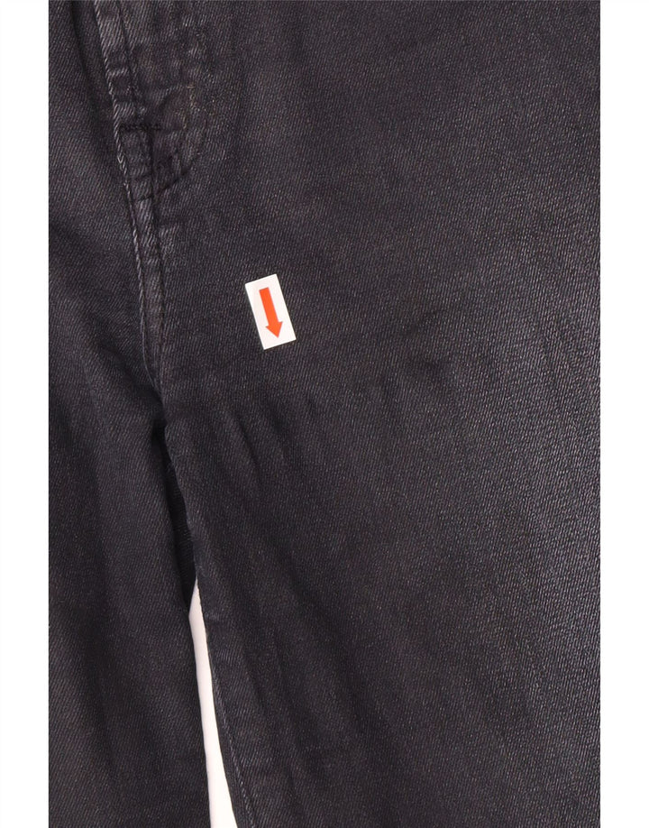 7 FOR ALL MANKIND Damskie jeansy skinny W32 L29 Czarna bawełna