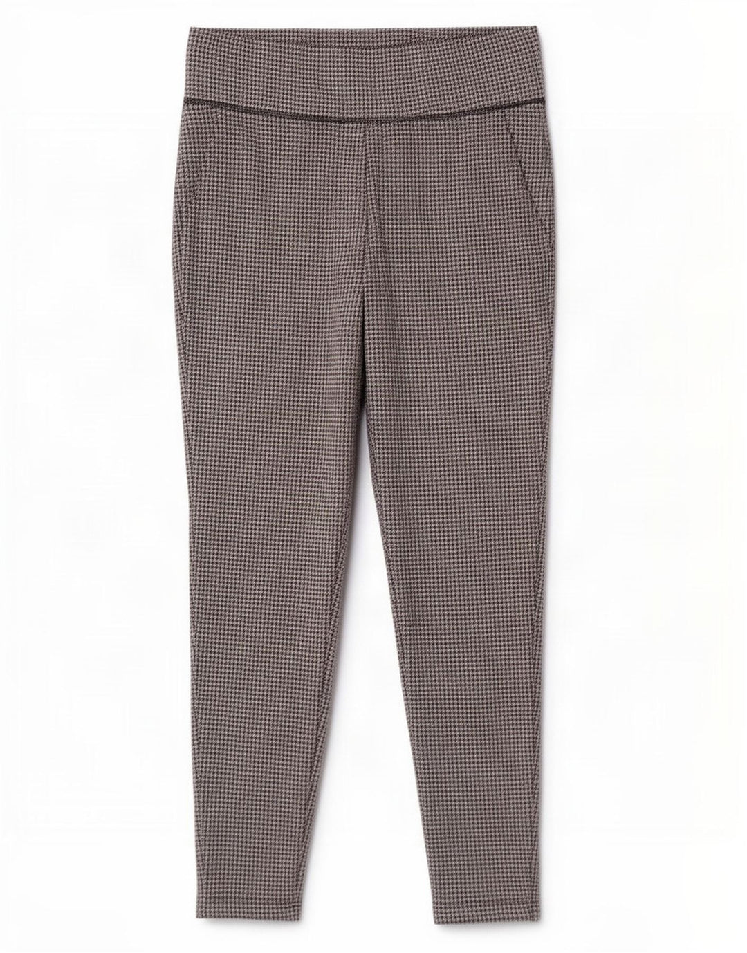 Legginsy damskie Marks & Spencer UK 14, duże, czarne, poliestrowe w pepitkę