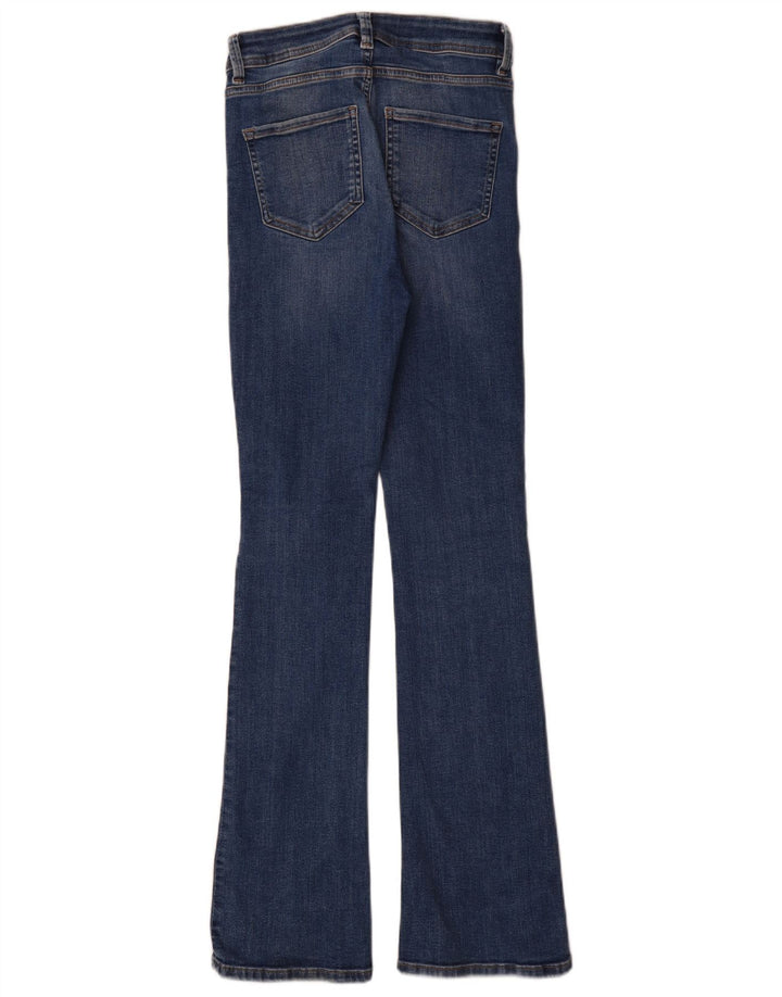 Marks & Spencer Damskie jeansy slim flared UK 8 Small W26 L34 Niebieskie bawełniane
