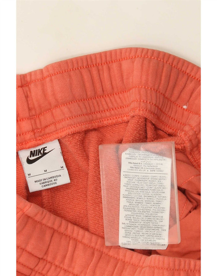 Męskie spodnie dresowe Nike z grafiką, średniej wielkości, pomarańczowe, bawełniane