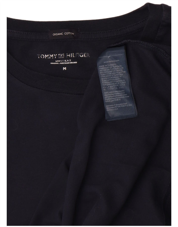T-shirt męski Tommy Hilfiger Top, średni, granatowy, bawełniany