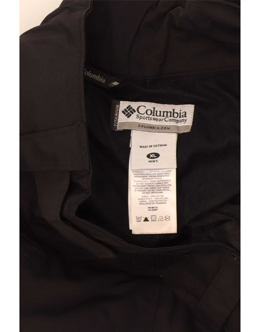 Męskie spodnie narciarskie Columbia Omni-Tech Cargo XL, czarny nylon