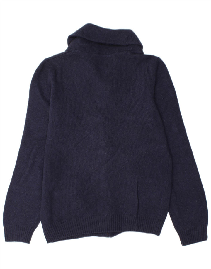 Męski sweter rozpinany Brooksfield IT 48 Mały granatowy wełniany