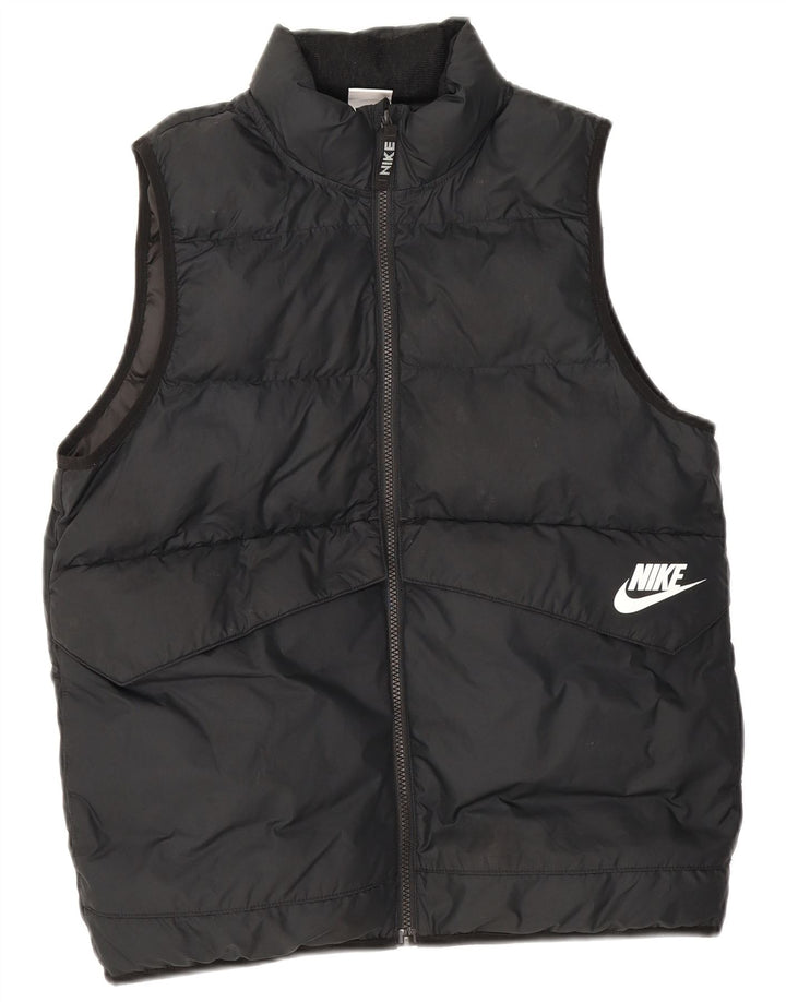 Chłopięca wyściełana kamizelka Nike 13-14 lat XL, czarny poliester