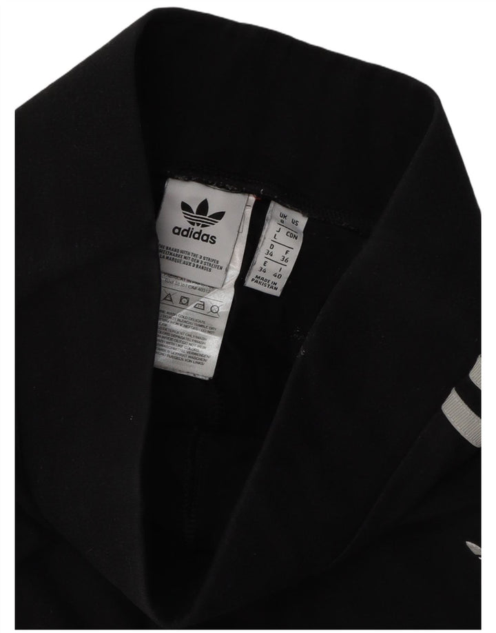 Legginsy Damskie Adidas UK 8 Małe Czarne Bawełniane