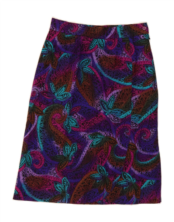VINTAGE Womens A-Line Skirt W26 Small Multicoloured Paisley Vintage Vintage and Second-Hand Vintage from Messina Hembry 