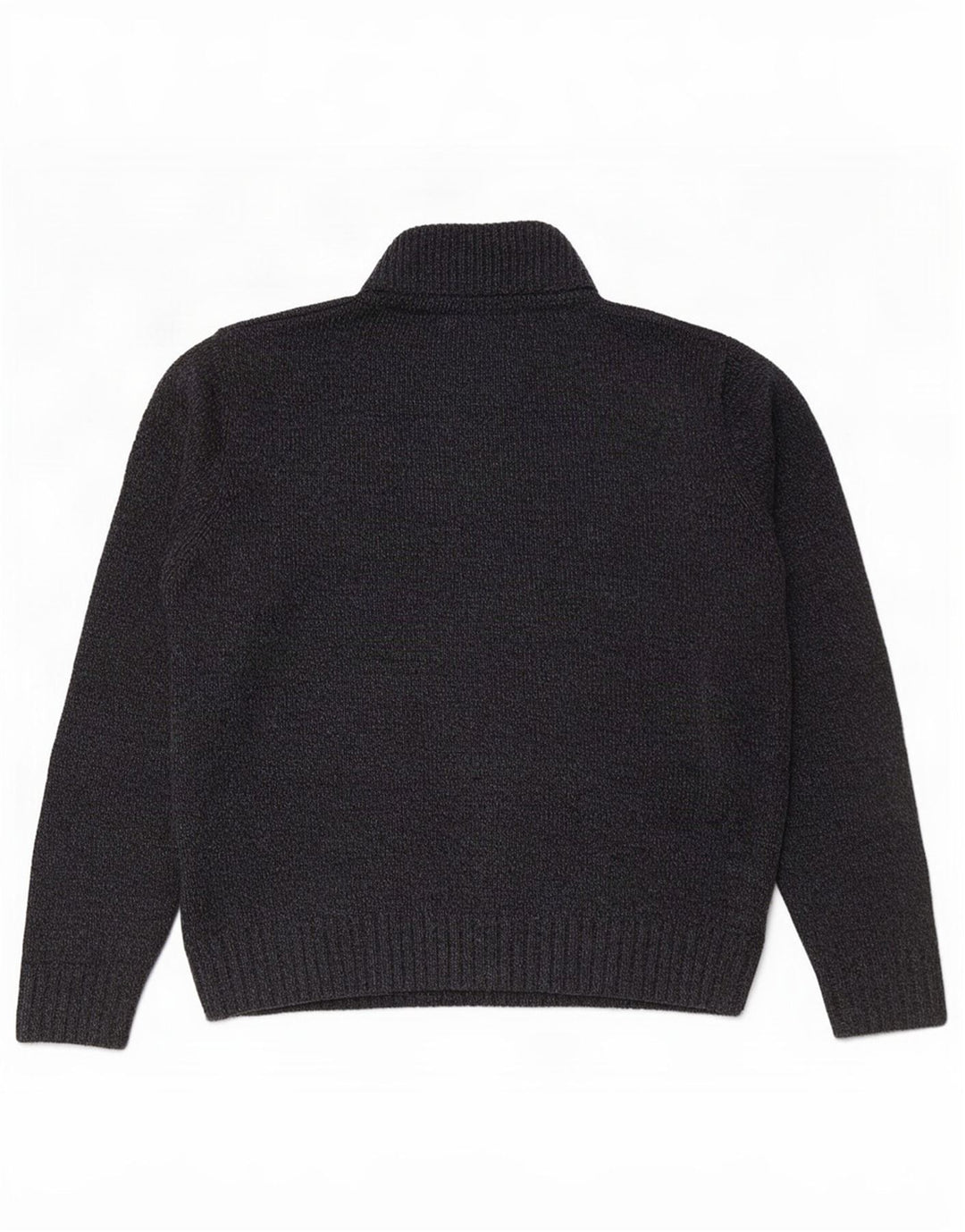 Marks & Spencer Męski sweter zapinany na guziki, średni granatowy nakrapiany