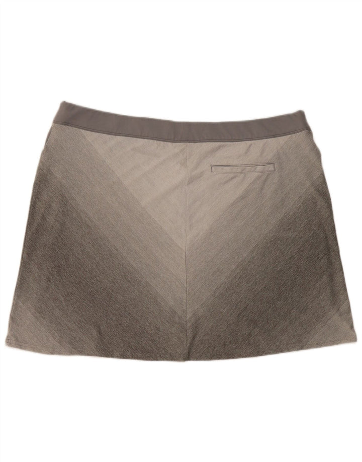 Adidas Damskie Skort UK 18 XL Szary Chevron Poliester