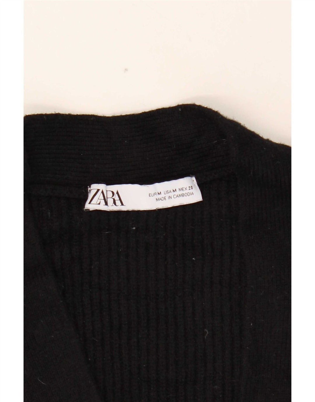 Damski sweter oversize Zara UK 14, średni czarny