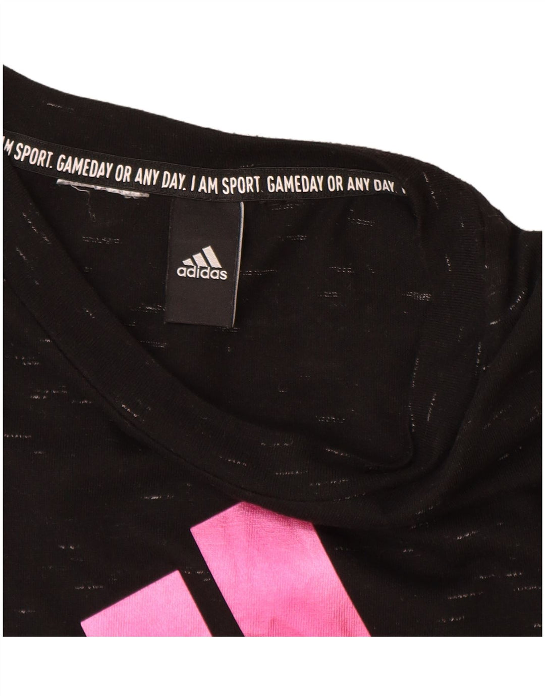 Damska koszulka graficzna Adidas Top UK 12 Medium Black Flecked