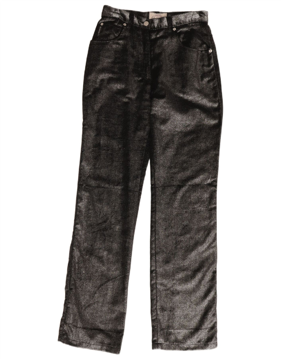 Proste spodnie damskie ARMANI W29 L34 Czarna bawełna