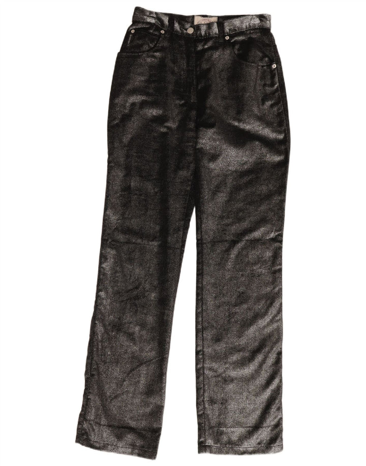 Proste spodnie damskie ARMANI W29 L34 Czarna bawełna