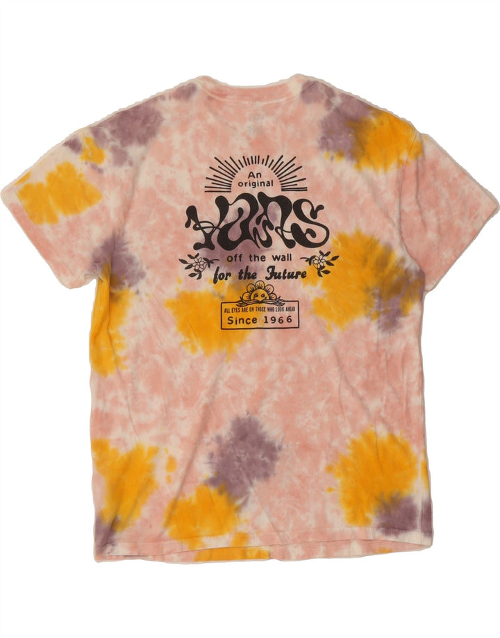VANS Mens Graphic T-Shirt Top Small Pink Tie Dye Cotton Vintage Vans and Second-Hand Vans from Messina Hembry 