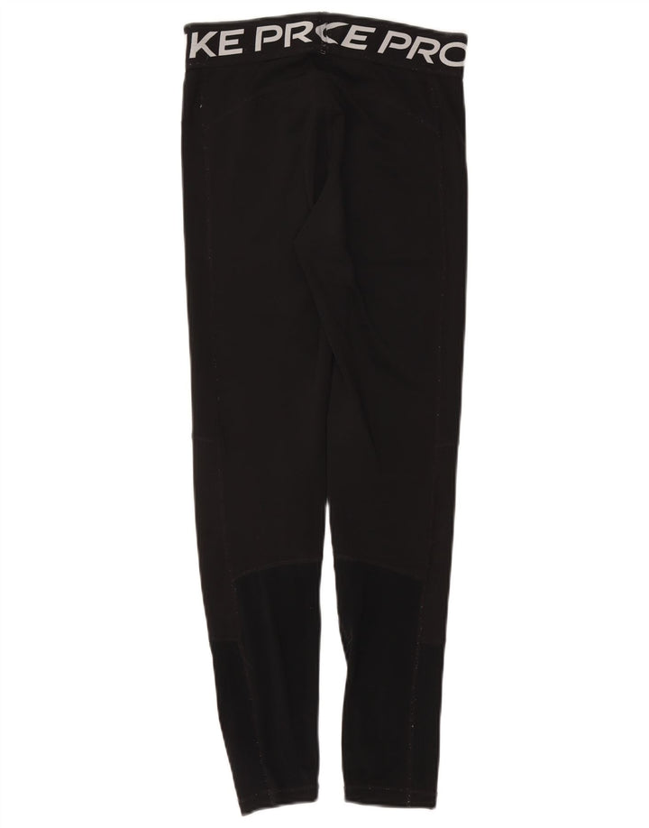 Dziewczęce legginsy z grafiką Nike 13-14 lat XL, czarne, poliestrowe