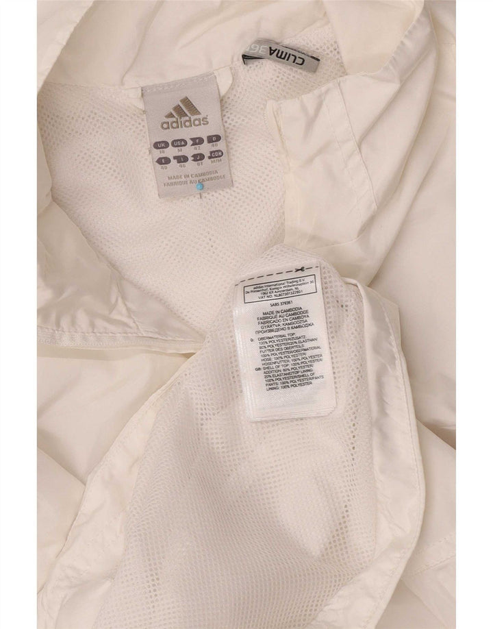 Damska kurtka dresowa Adidas Clima 365 UK 14 Średni biały poliester