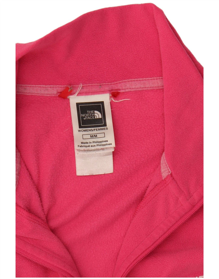 Damski sweter polarowy The North Face z zamkiem błyskawicznym, UK 12, średni różowy poliester