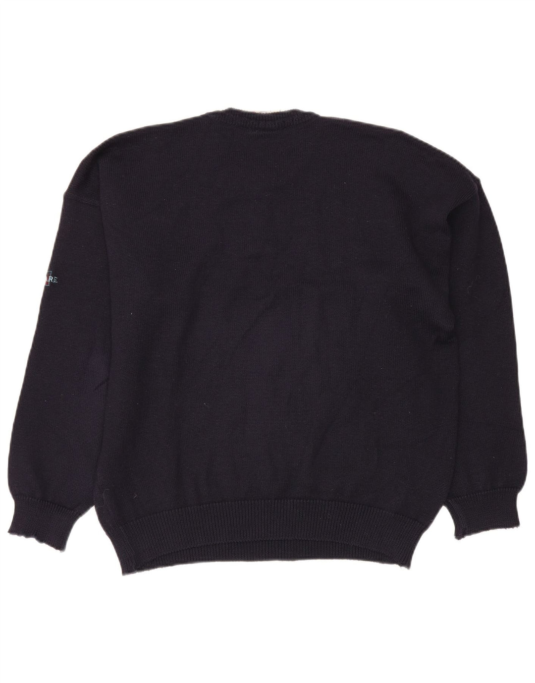 Męski sweter Navigare z okrągłym dekoltem, duży granatowy Argyle/Diament