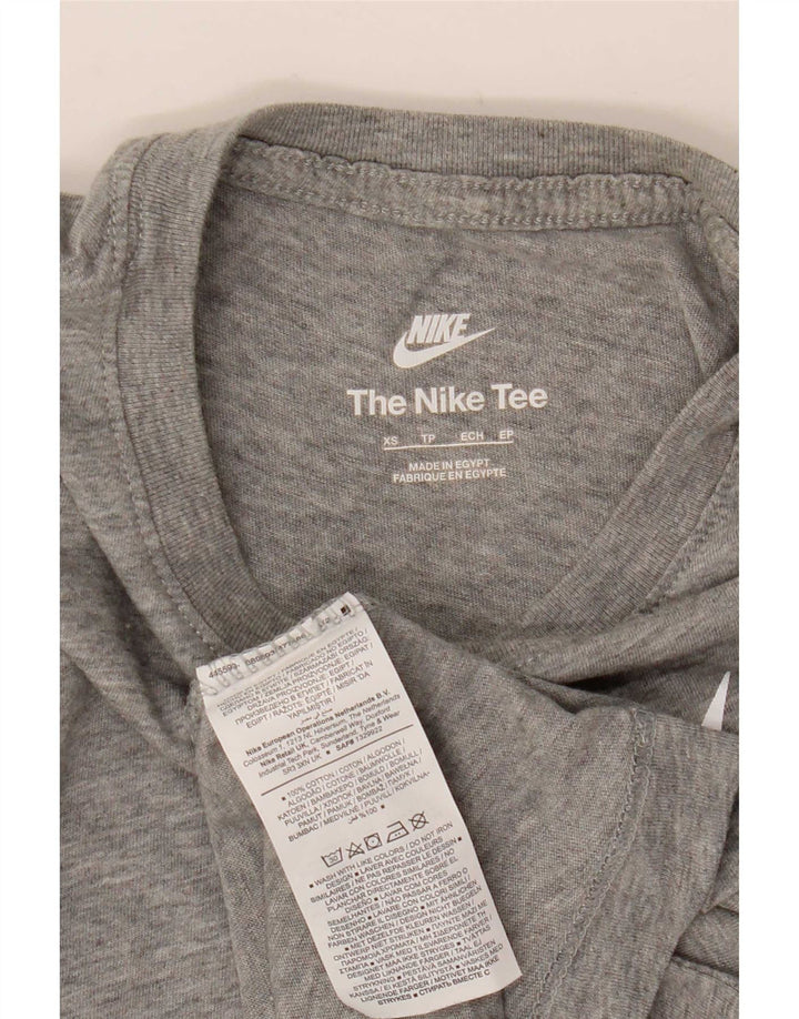 Męski T-shirt Nike z grafiką Top XS, szara bawełna