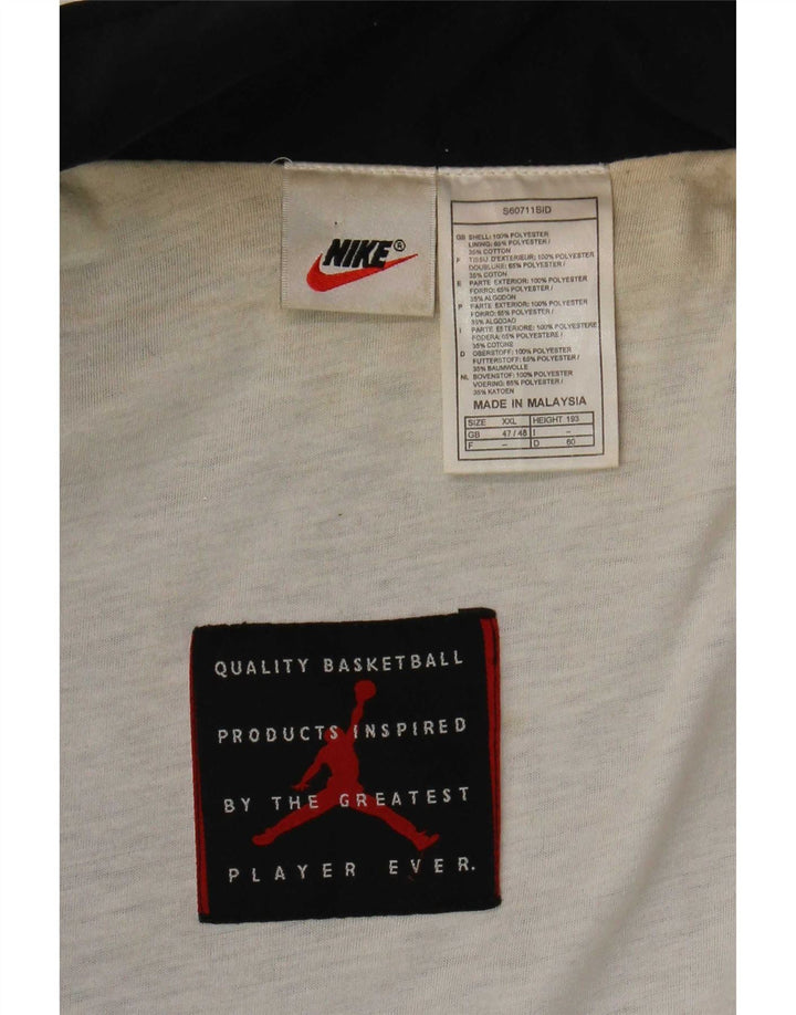 Męska kurtka bomberka Nike UK 47/48 2XL Czarny poliester z blokami kolorów
