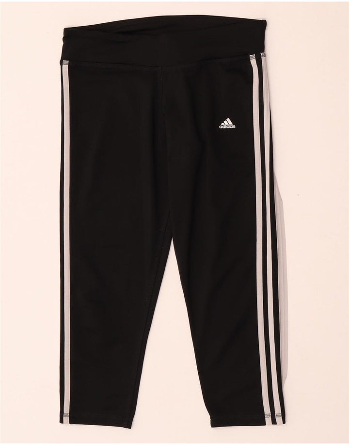 Damskie legginsy Adidas Climalite Capri UK 12/14 Średni czarny poliester