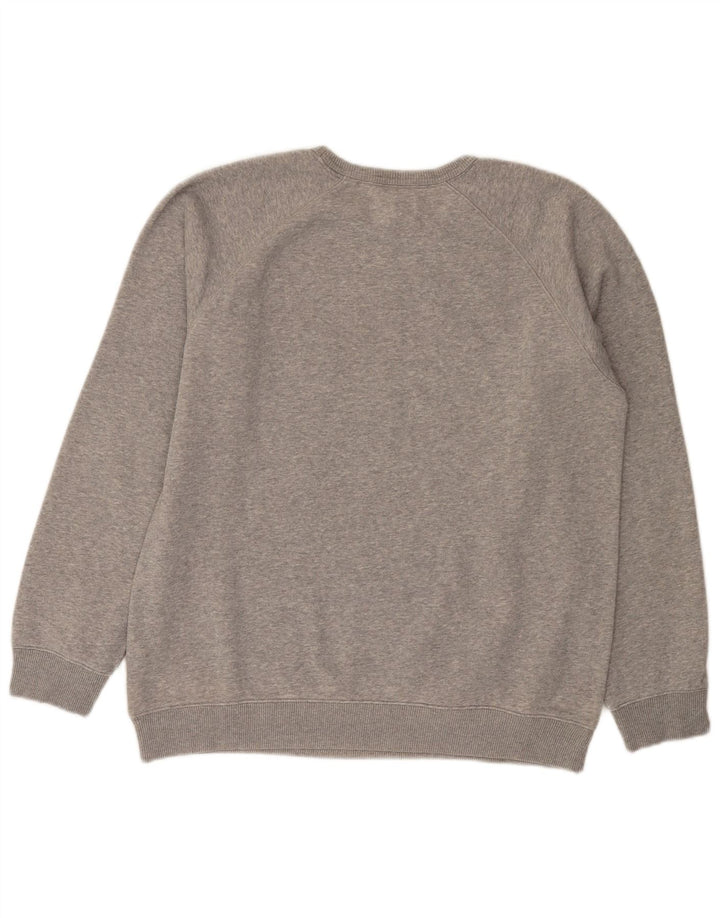 Męska bluza z grafiką ADIDAS, średnioszara, bawełniana w plamki
