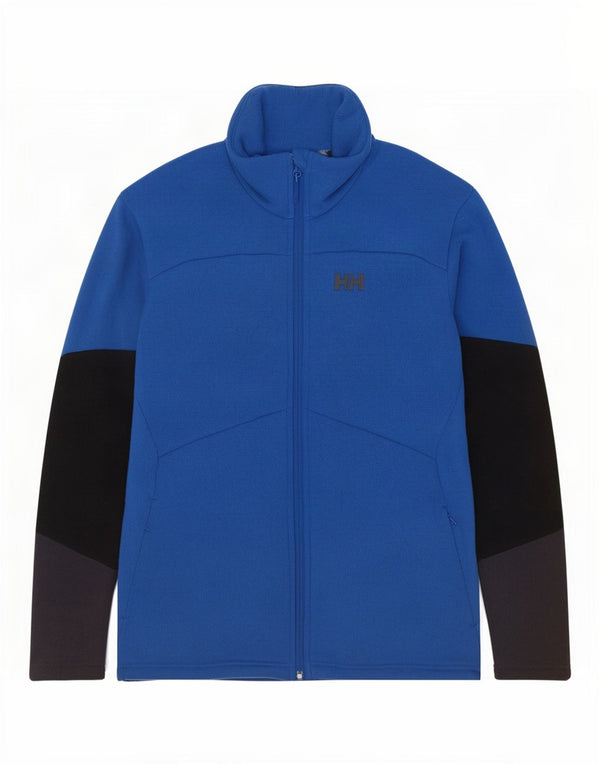 Męska bluza dresowa Helly Hansen, duży niebieski poliester z blokami kolorów