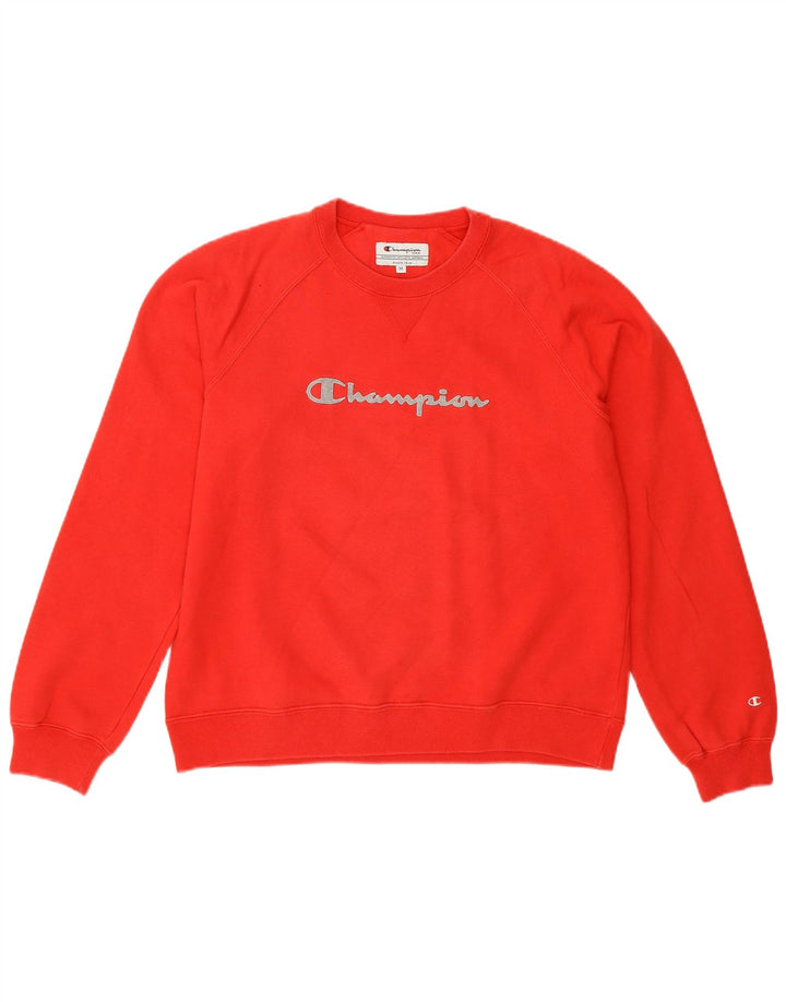 Damska bluza Champion Graphic Jumper UK 14 Średnia czerwona bawełna