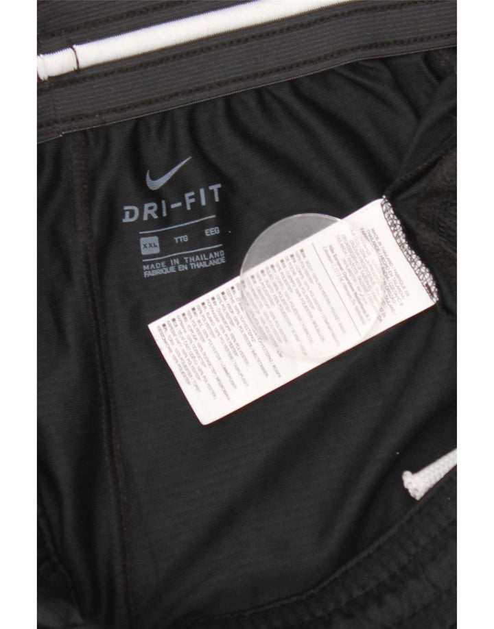 Męskie spodenki sportowe Nike Dri Fit Graphic 2XL, czarny poliester