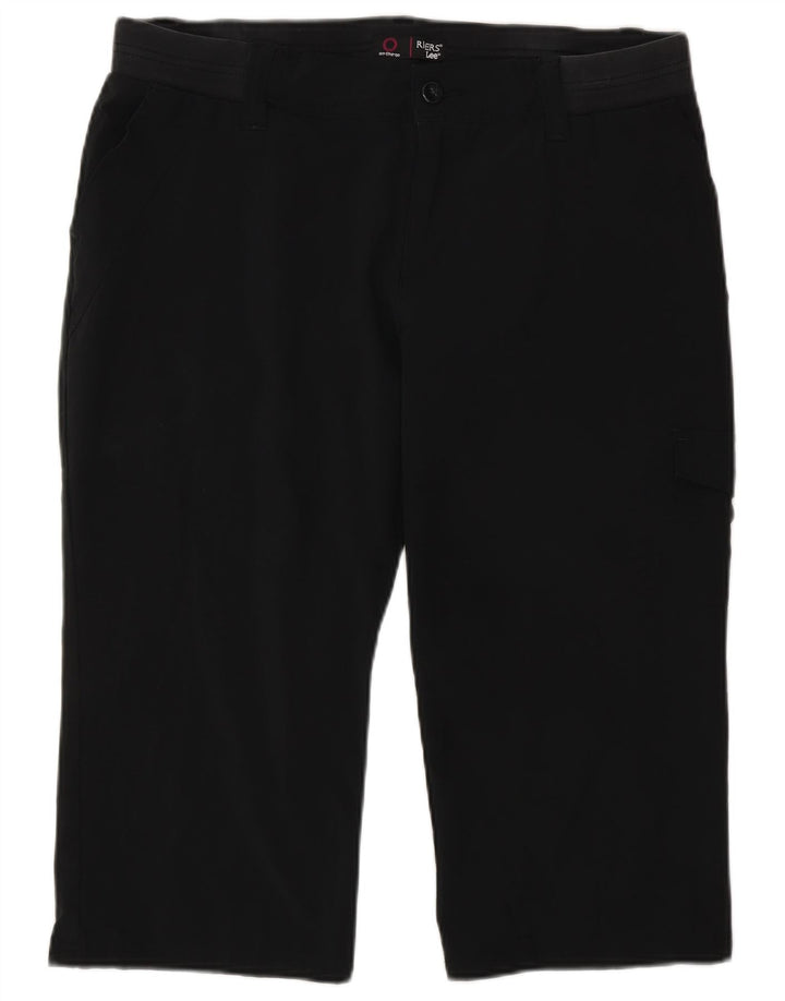 Spodnie damskie Lee Raiders Cargo Capri US 16 2XL W34 L20 Czarny poliester