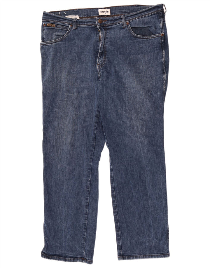 Męskie jeansy Wrangler Texas Straight W40 L30 Niebieskie bawełniane