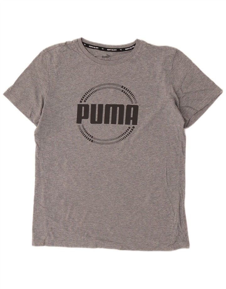 Chłopięcy T-shirt z grafiką Puma, 15-16 lat, szary