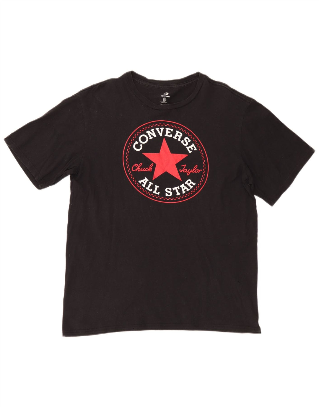 Męski T-shirt Converse Chuck Taylor z grafiką, średni czarny
