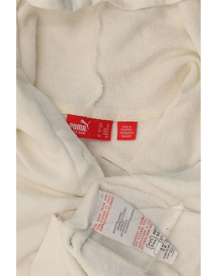 Męska bluza z kapturem Puma z grafiką XS, biała, bawełniana