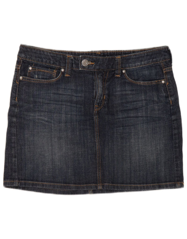 Damska mini spódniczka dżinsowa Gap UK 12 Medium W32 Granatowa bawełna