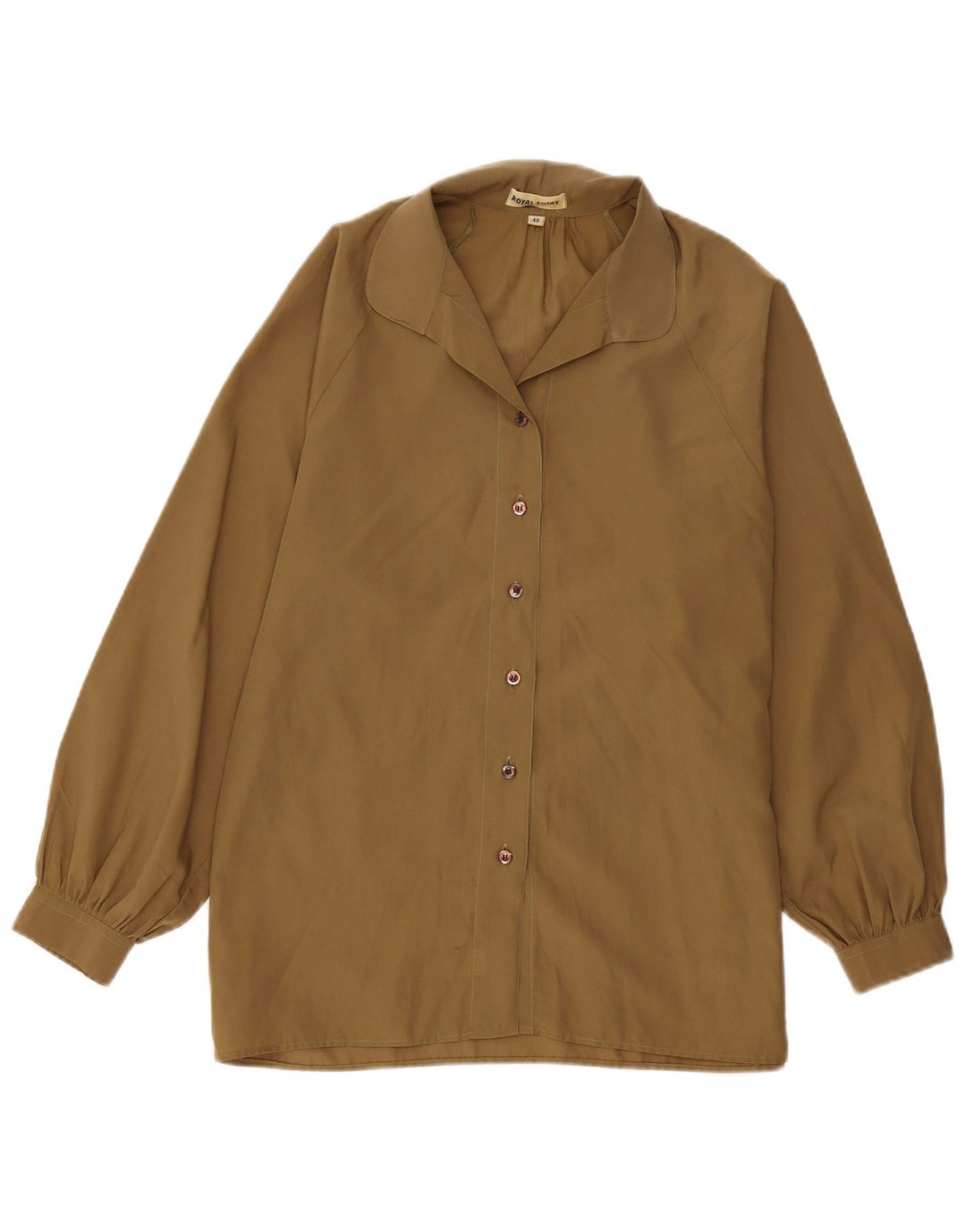 Damska bluzka koszulowa w stylu vintage IT 48 XL Khaki