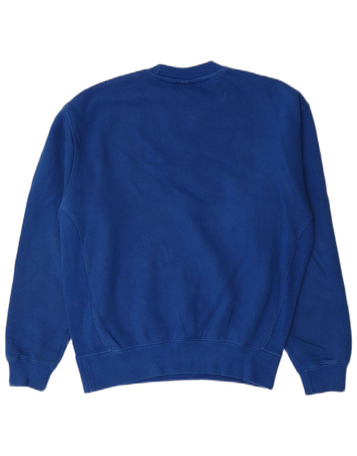 Zara Męski sweter o luźnym kroju, mały, niebieski, bawełniany