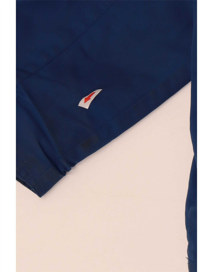 Męska kurtka przeciwdeszczowa z kapturem Mountain Essentials UK 46 3XL Niebieski nylon