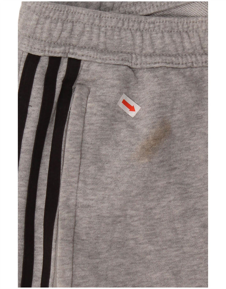 Męskie spodnie dresowe Adidas, średnioszare, bawełniane