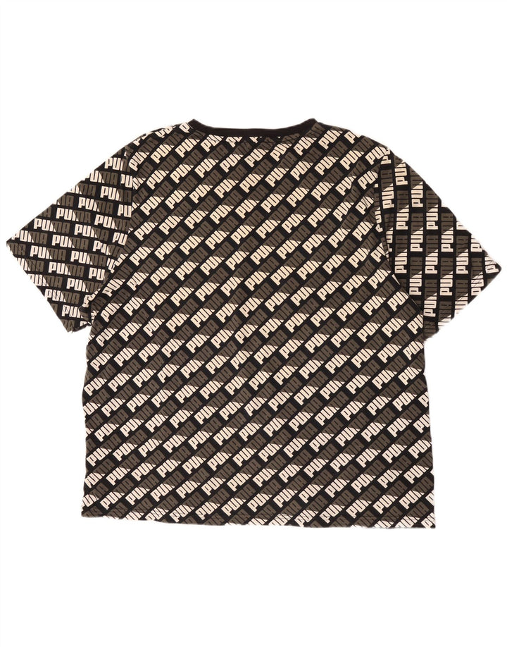 Męska koszulka z grafiką Puma Top 2XL, czarna bawełna