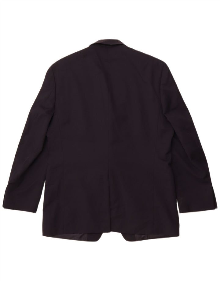 Męska marynarka Chaps Longline zapinana na 2 guziki UK 42 XL Granatowa wełna