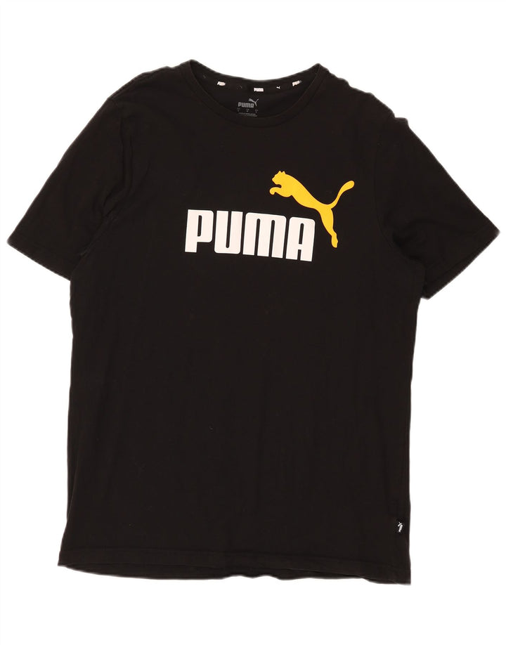Męski T-shirt z grafiką Puma, duży, czarny
