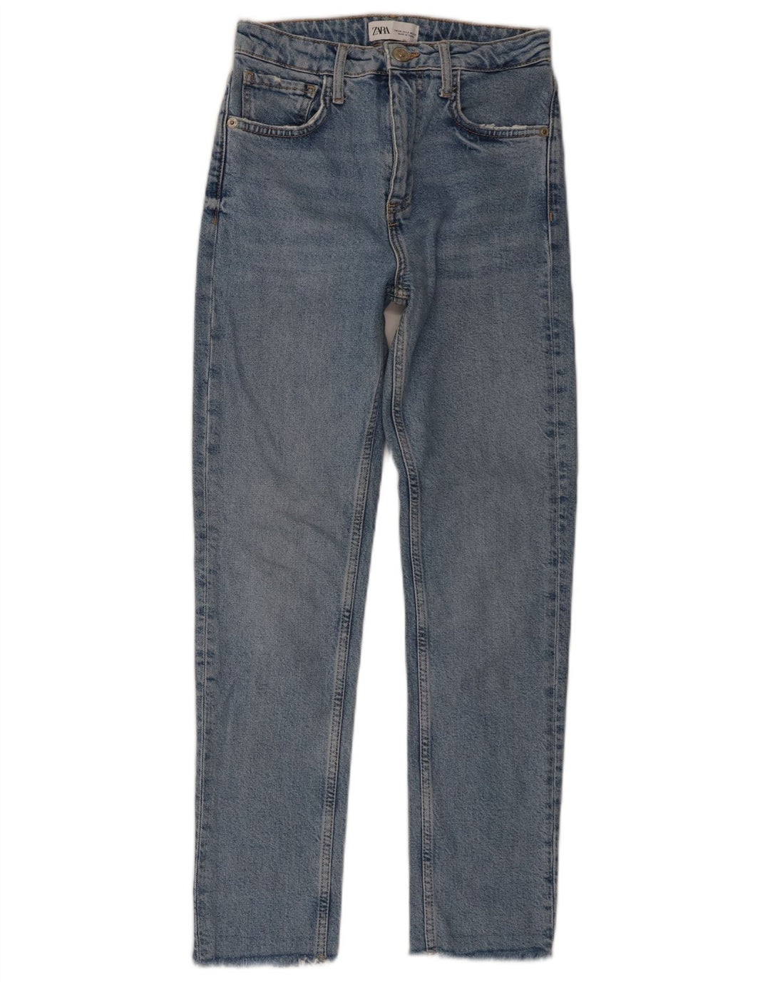 Damskie jeansy slim fit ZARA EU 34 2XS W24 L27 Niebieskie