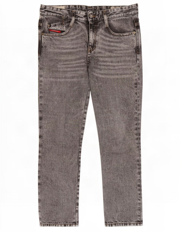 Damskie jeansy Diesel D-Rifty z niską talią W28 L30, szara bawełna