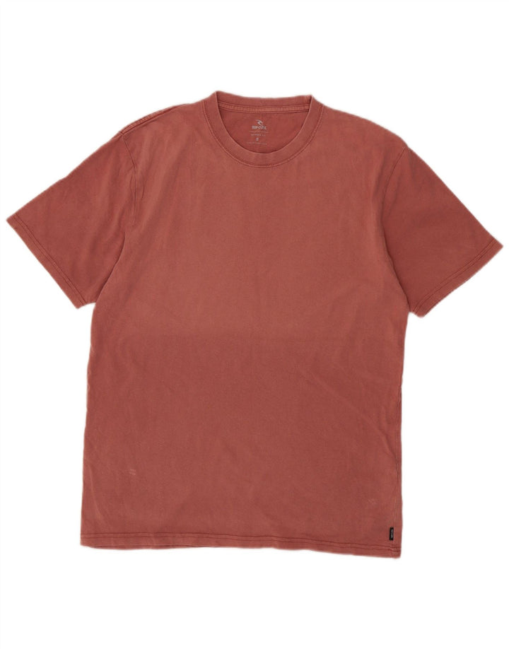 T-shirt męski Rip Curl o swobodnym kroju, mały, różowy, bawełniany