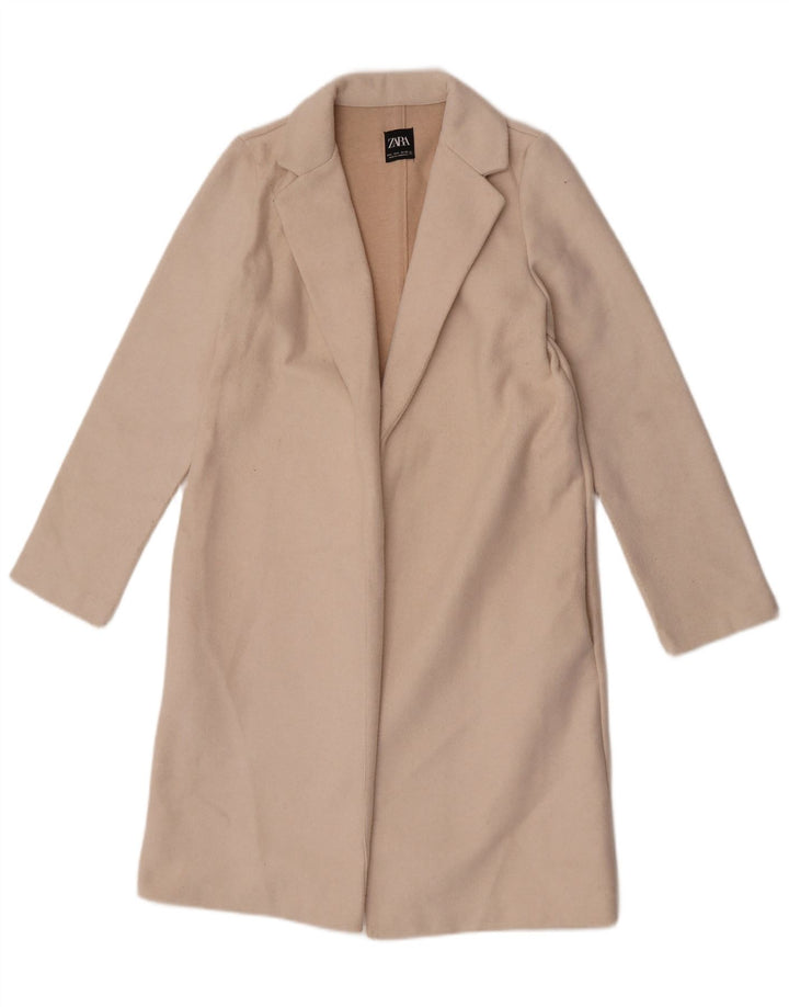 Płaszcz damski Zara Open UK 10 Small Off White