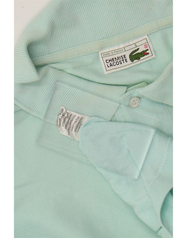 Męska koszulka polo LACOSTE, rozmiar 6 XL, turkusowa bawełna