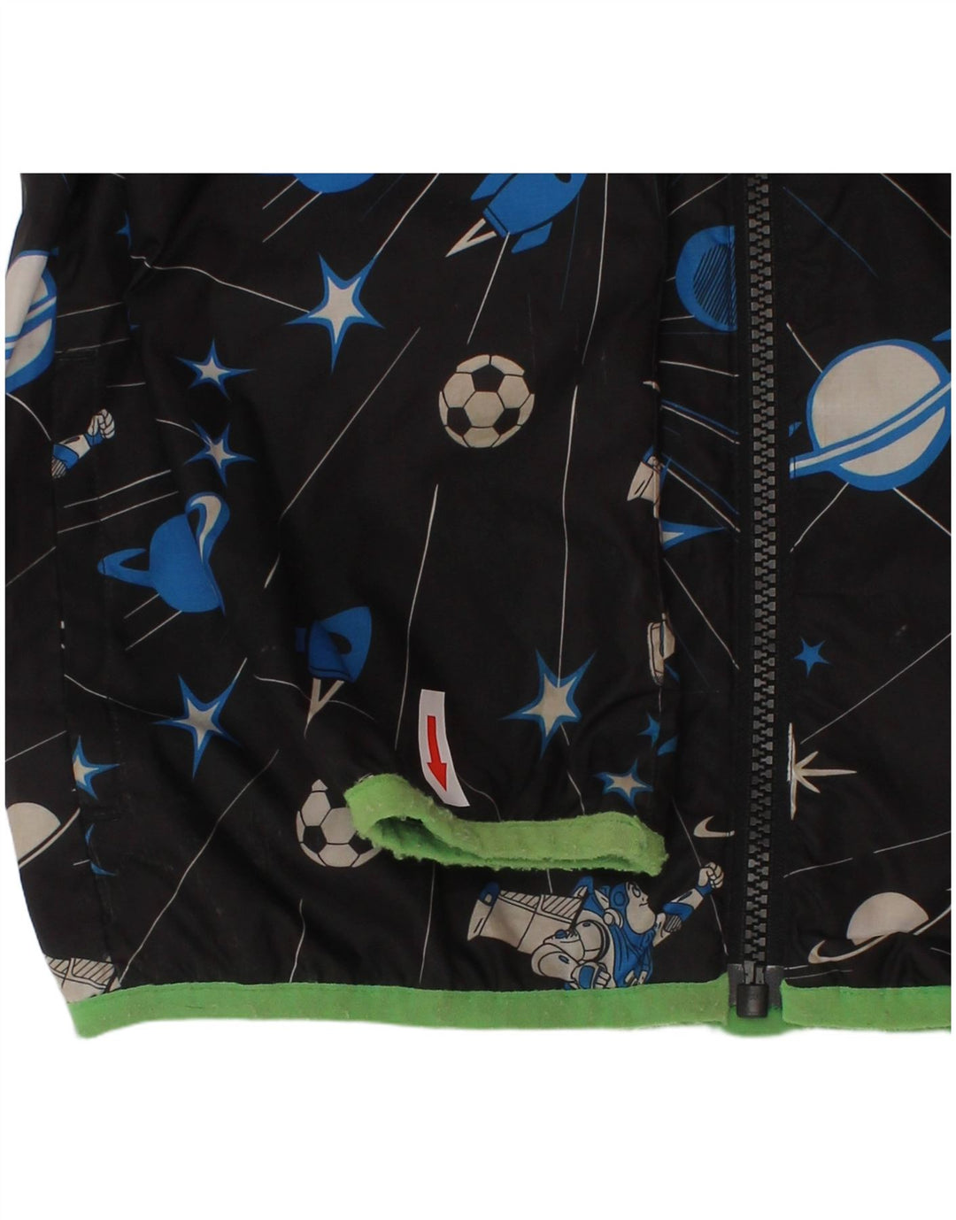 Chłopięca kurtka przeciwdeszczowa Adidas z kapturem 5-6 lat Czarny geometryczny poliester