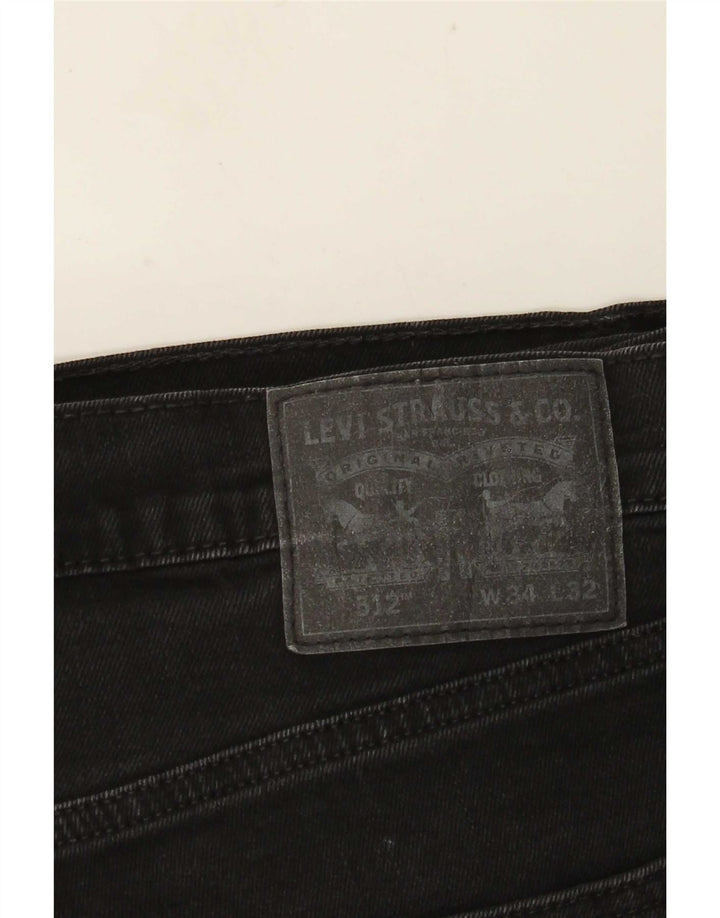 Męskie jeansy Levi's 512 Slim Tapered W34 L32 Czarne