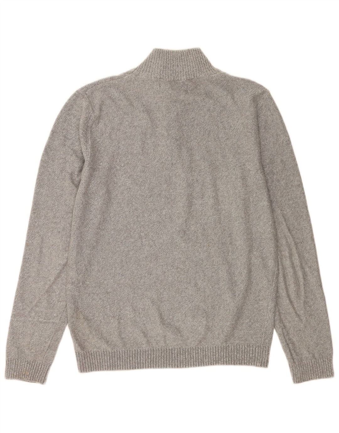 Męski sweter Jack & Jones z zamkiem błyskawicznym, mały, szary, bawełniany